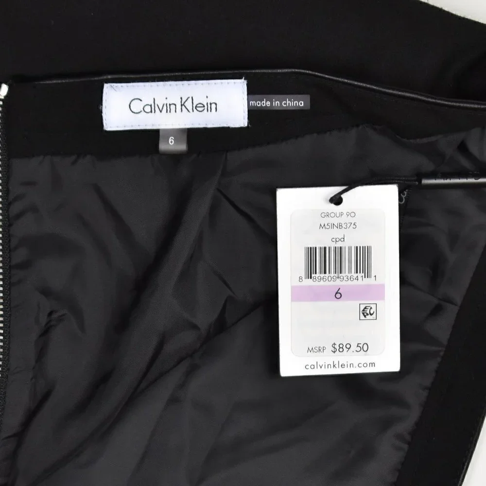 Calvin Klein Plaid Pencil Skirt NEW 6 - Picture 5 of 5